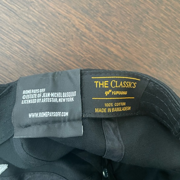 Basquiat “Beat Boo Crown” Cap, black baseball hat - Picture 3 of 4